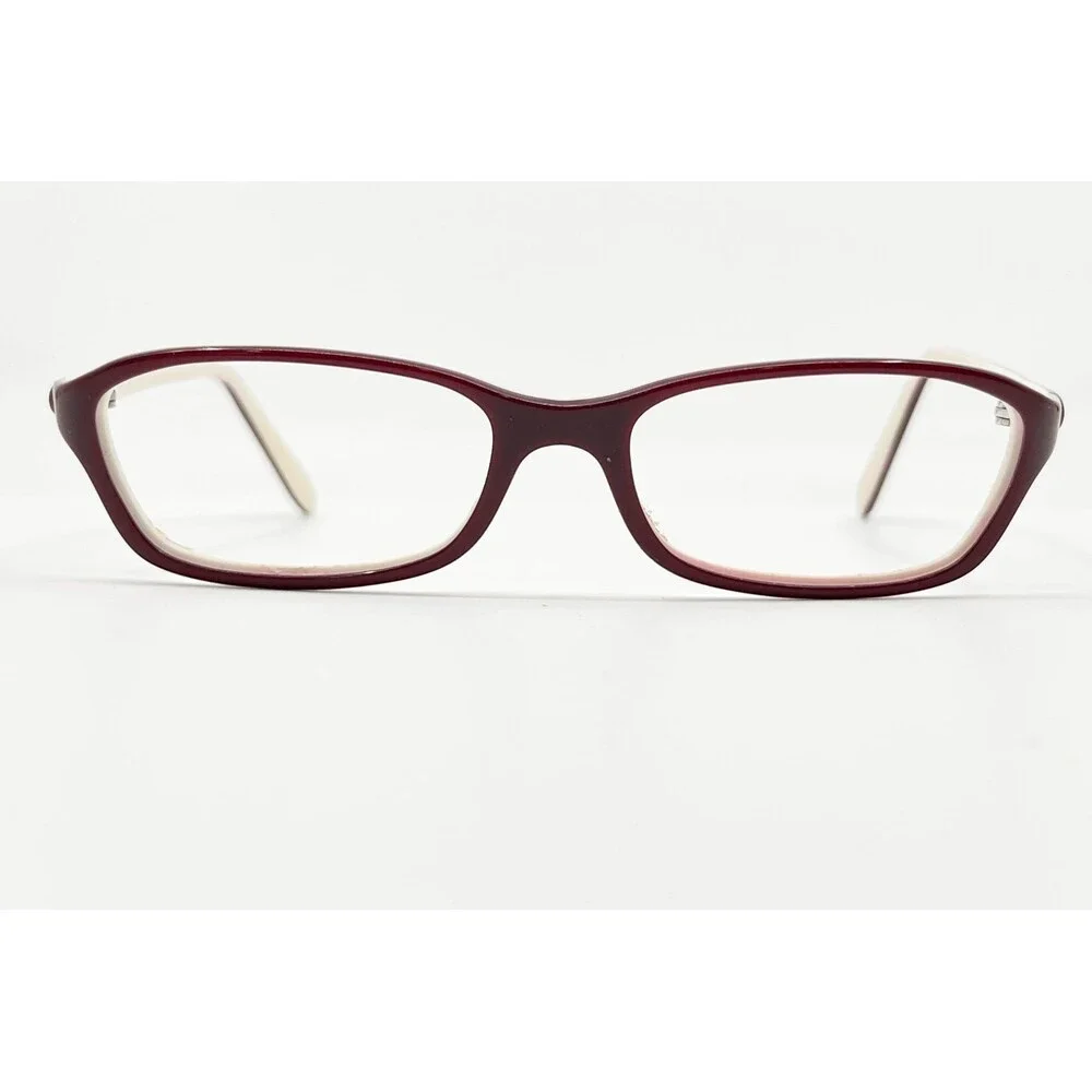 Oakley Cherries Jubilee Eyeglasses Womens Burgundy Cream Rectangular 49-16-130